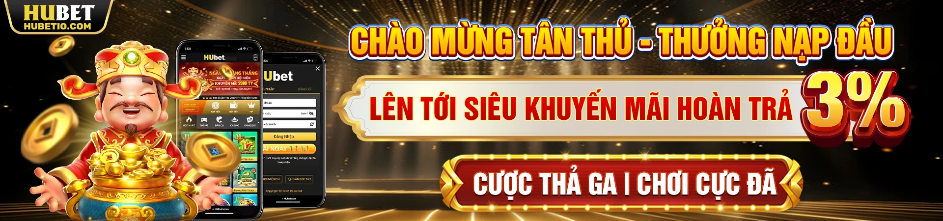 Hubet thưởng nạp đầu, siêu hoàn trả